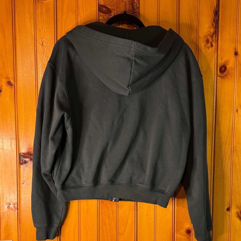 Fabletics Olive Green Fleece Hoodie - Picture 3 of 3